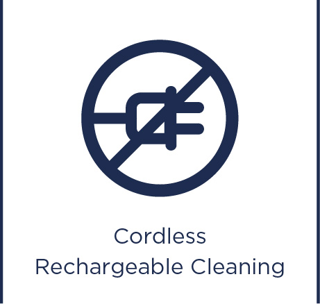 Cordless rechargeable cleaning