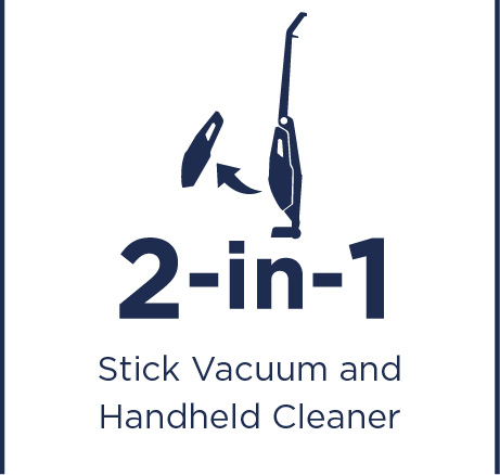 Stick vacuum and handheld cleaner