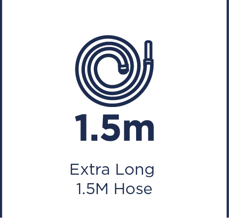 1.5m extra long hose