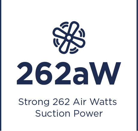 Strong 262 air watts suction power